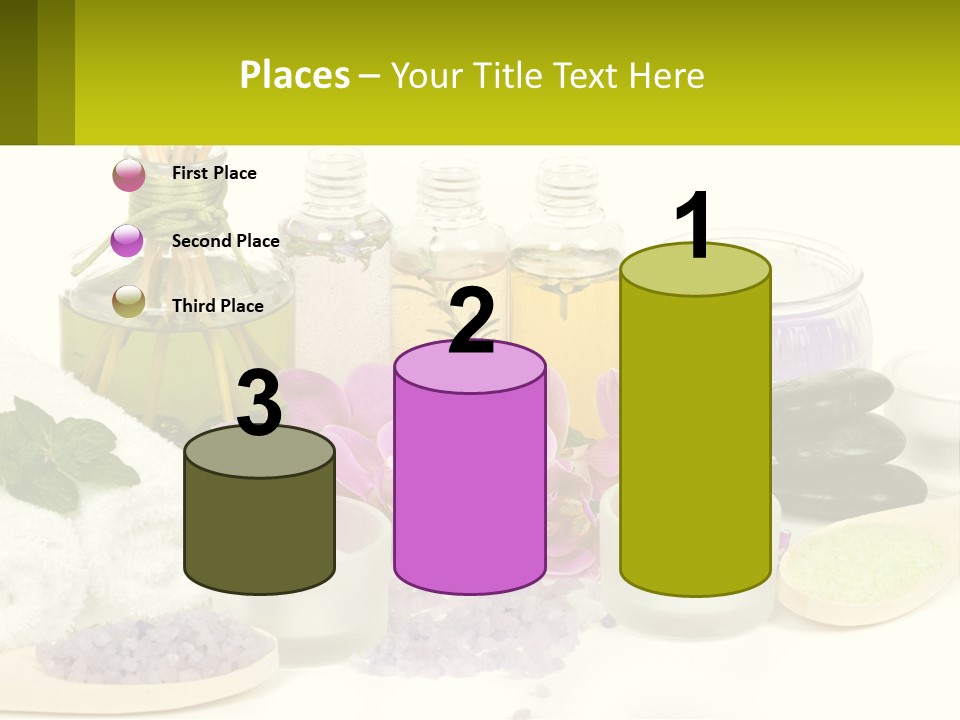 Bottle Spoon Herb PowerPoint Template