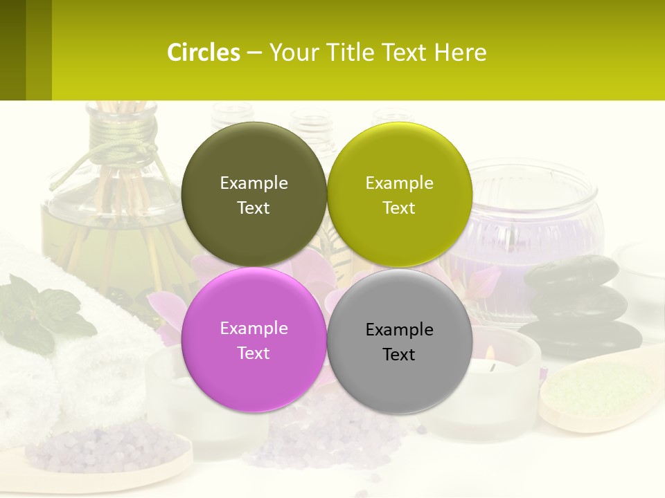 Bottle Spoon Herb PowerPoint Template