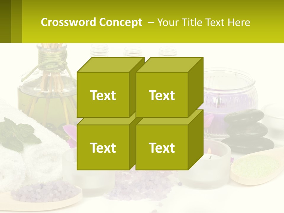 Bottle Spoon Herb PowerPoint Template