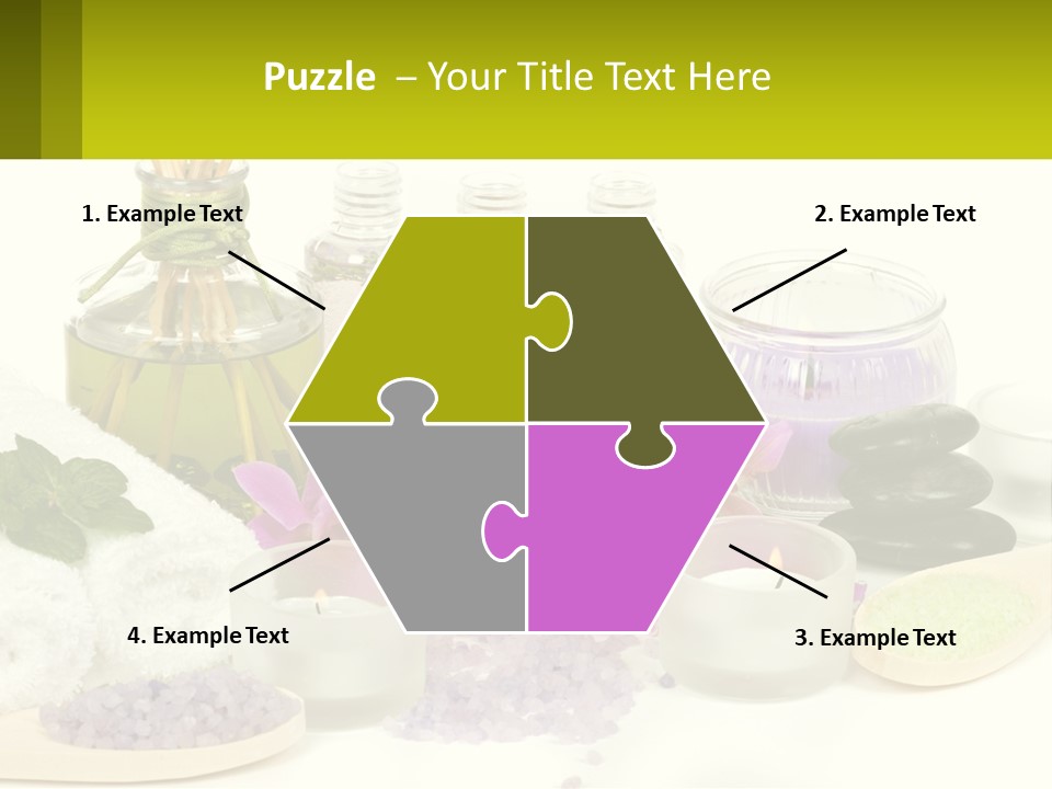 Bottle Spoon Herb PowerPoint Template