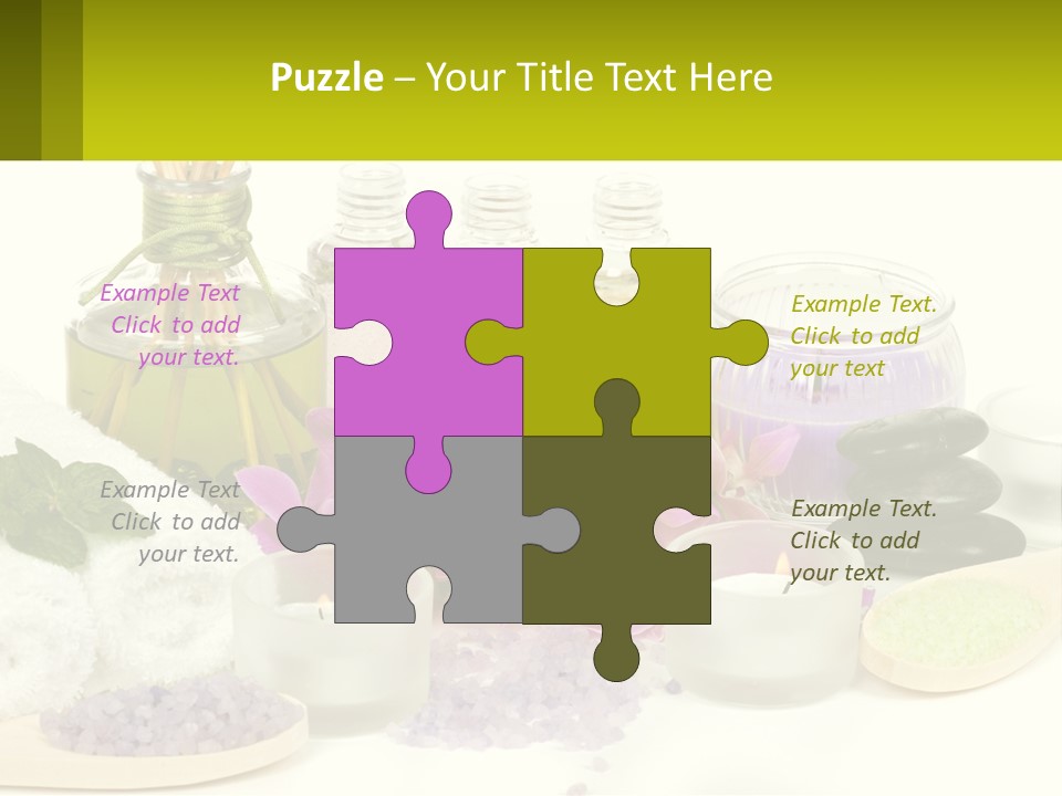 Bottle Spoon Herb PowerPoint Template