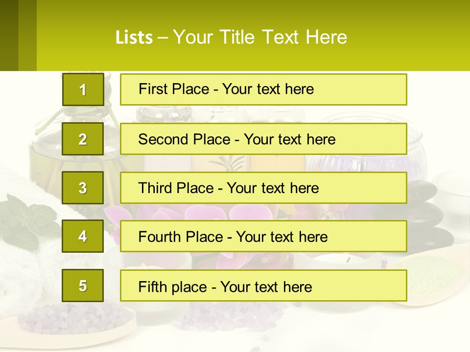 Bottle Spoon Herb PowerPoint Template
