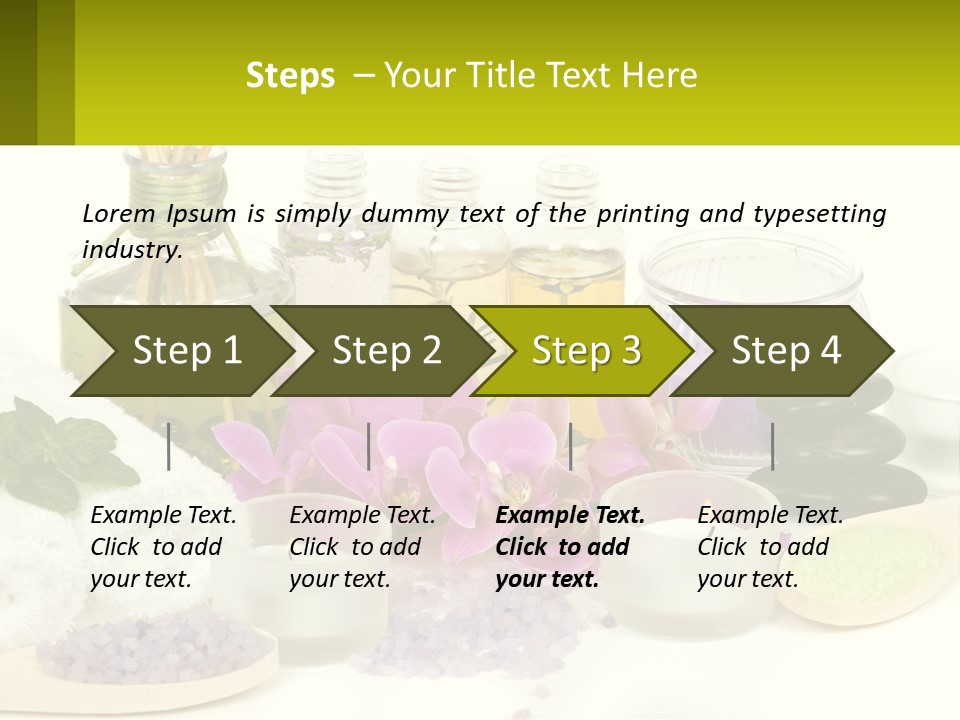 Bottle Spoon Herb PowerPoint Template