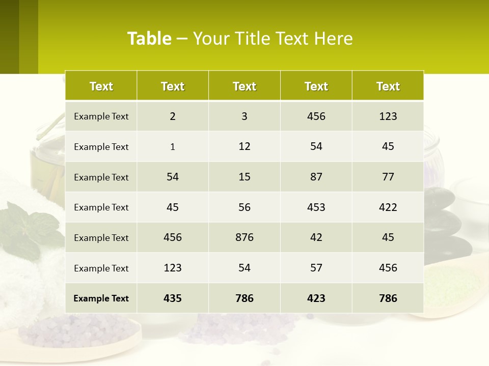 Bottle Spoon Herb PowerPoint Template