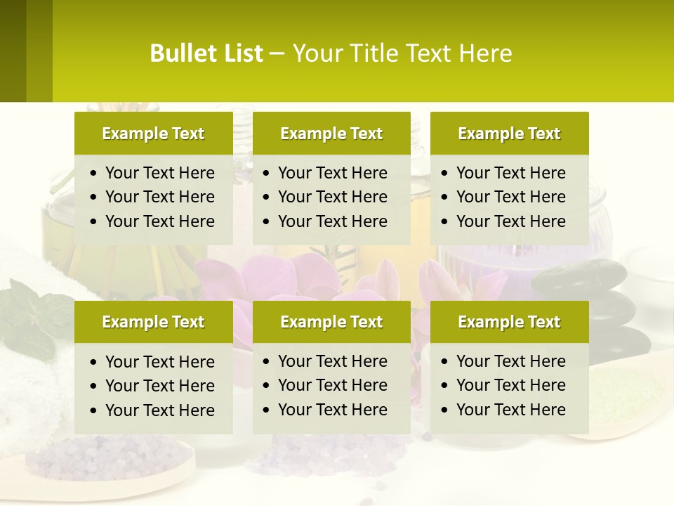 Bottle Spoon Herb PowerPoint Template