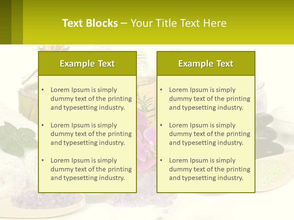 Bottle Spoon Herb PowerPoint Template