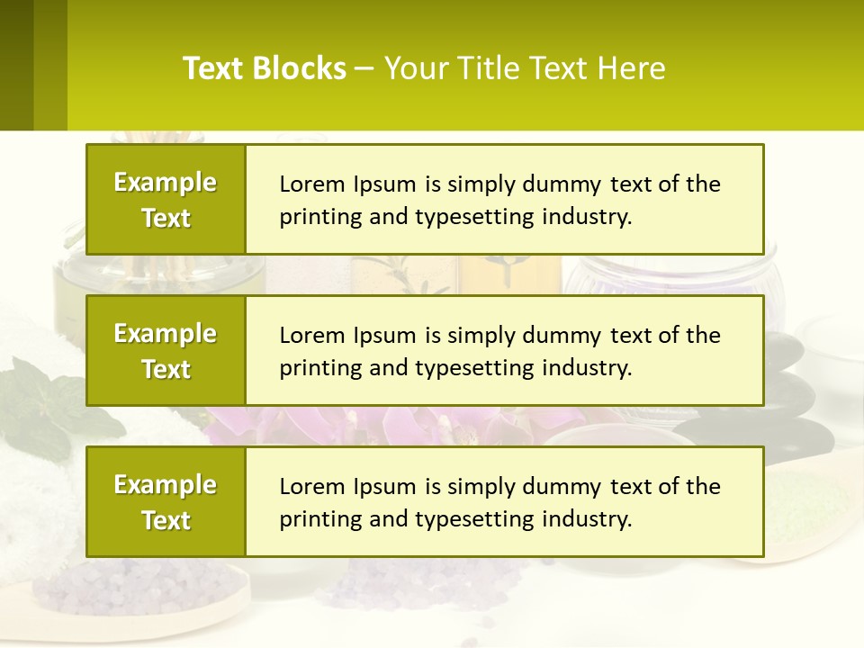 Bottle Spoon Herb PowerPoint Template