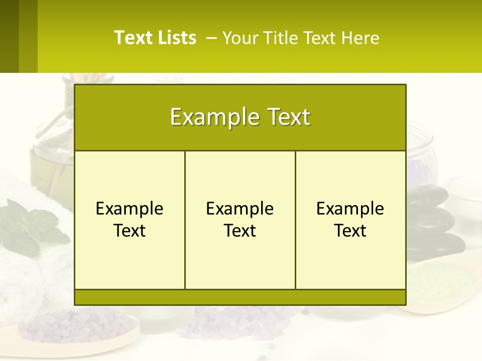 Bottle Spoon Herb PowerPoint Template