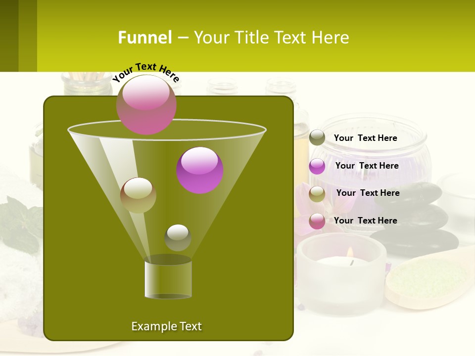 Bottle Spoon Herb PowerPoint Template