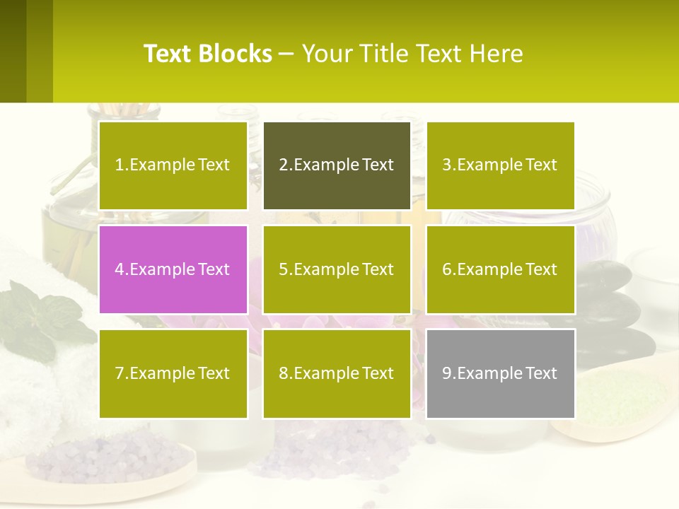 Bottle Spoon Herb PowerPoint Template