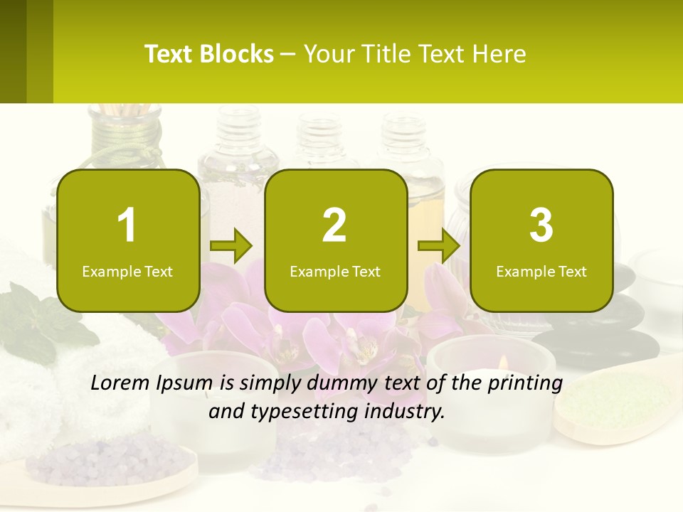 Bottle Spoon Herb PowerPoint Template