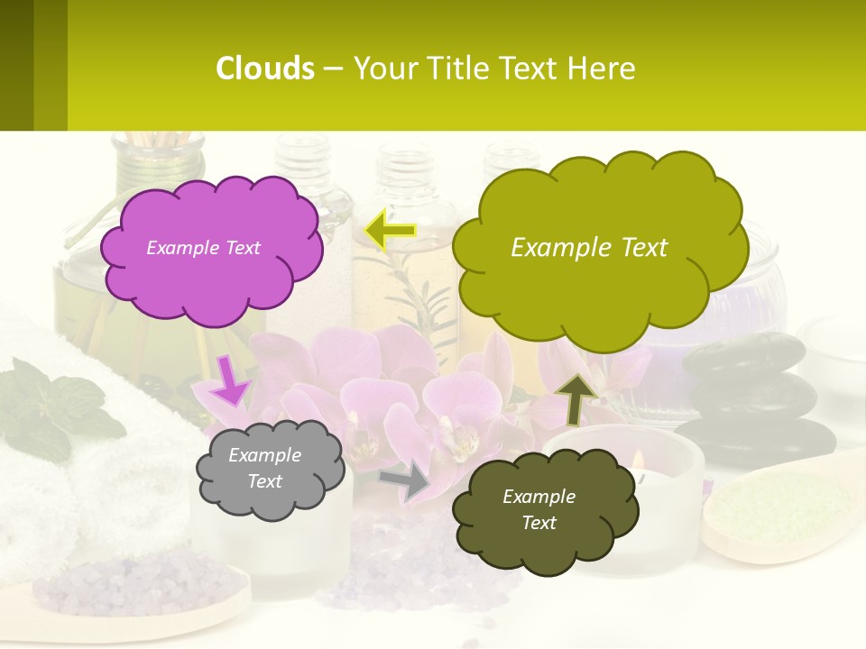 Bottle Spoon Herb PowerPoint Template