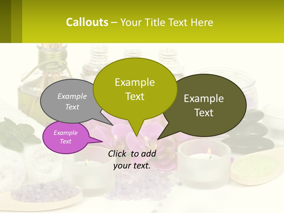 Bottle Spoon Herb PowerPoint Template