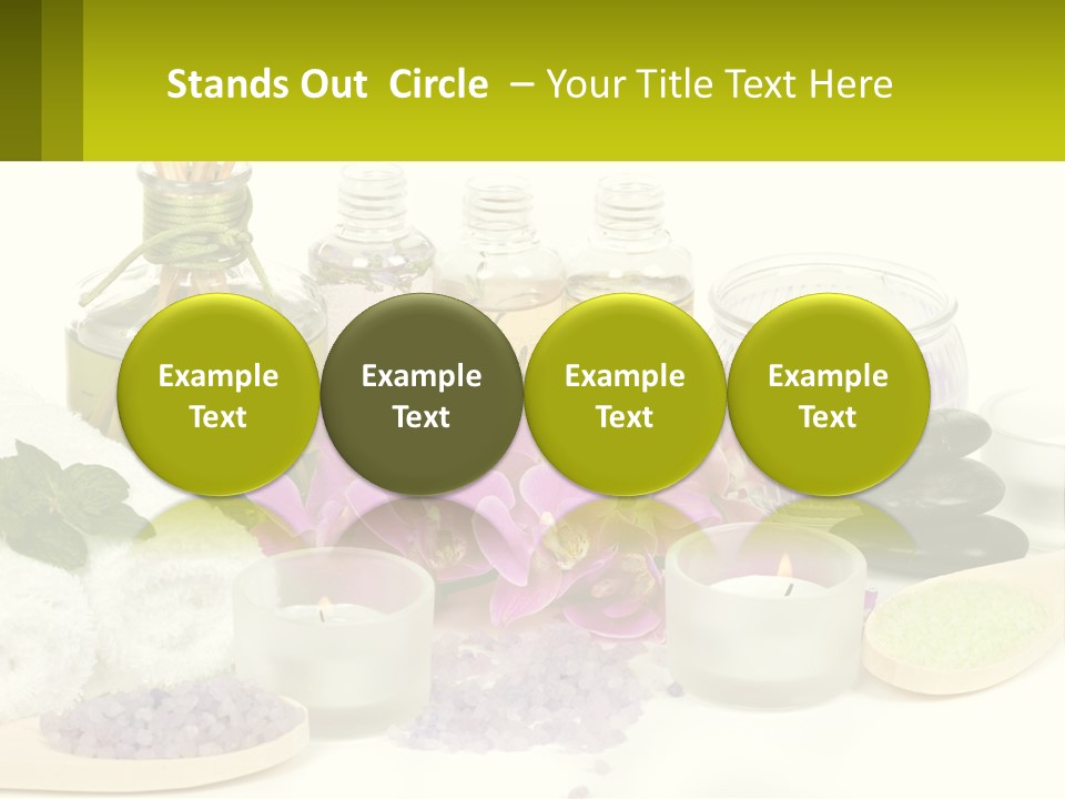 Bottle Spoon Herb PowerPoint Template