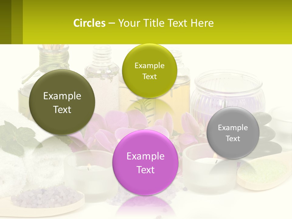 Bottle Spoon Herb PowerPoint Template