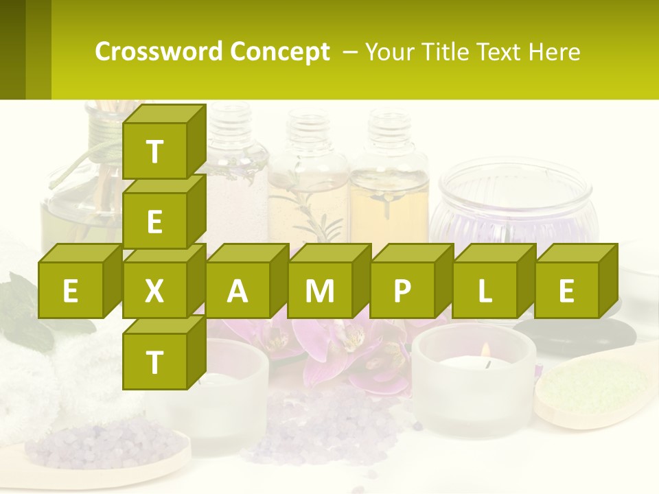 Bottle Spoon Herb PowerPoint Template