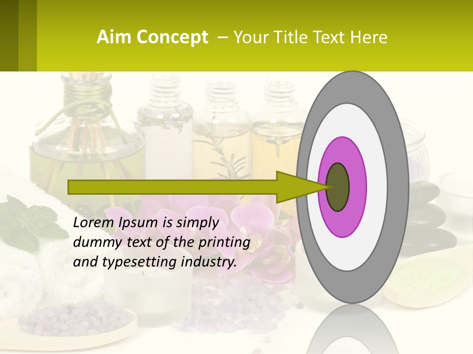 Bottle Spoon Herb PowerPoint Template
