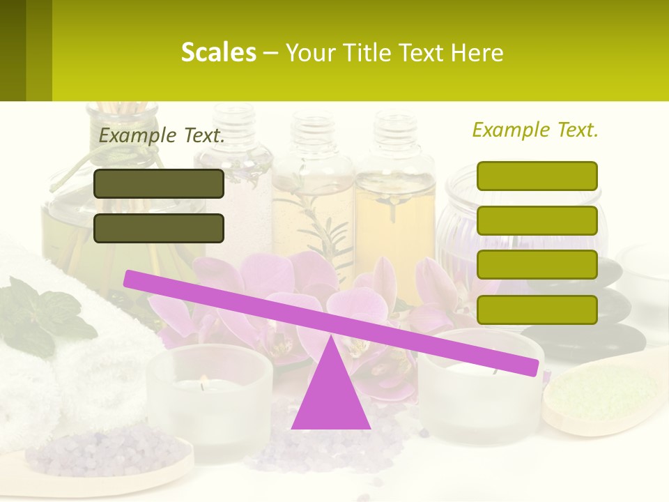 Bottle Spoon Herb PowerPoint Template