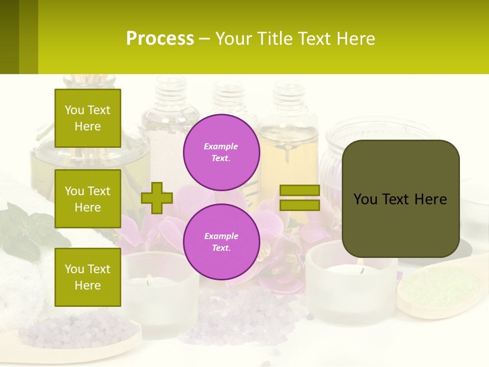 Bottle Spoon Herb PowerPoint Template