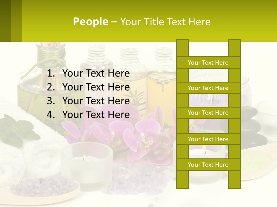 Bottle Spoon Herb PowerPoint Template