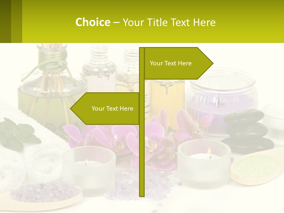 Bottle Spoon Herb PowerPoint Template