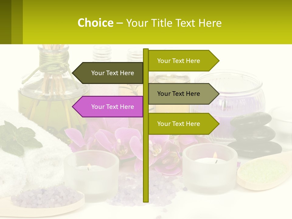 Bottle Spoon Herb PowerPoint Template