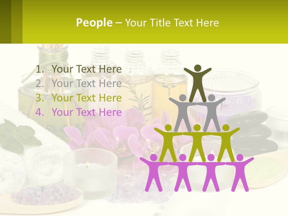 Bottle Spoon Herb PowerPoint Template