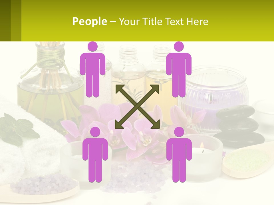 Bottle Spoon Herb PowerPoint Template