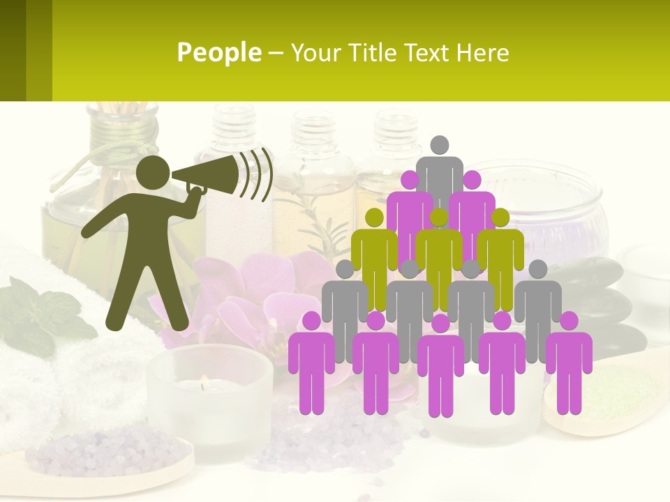 Bottle Spoon Herb PowerPoint Template