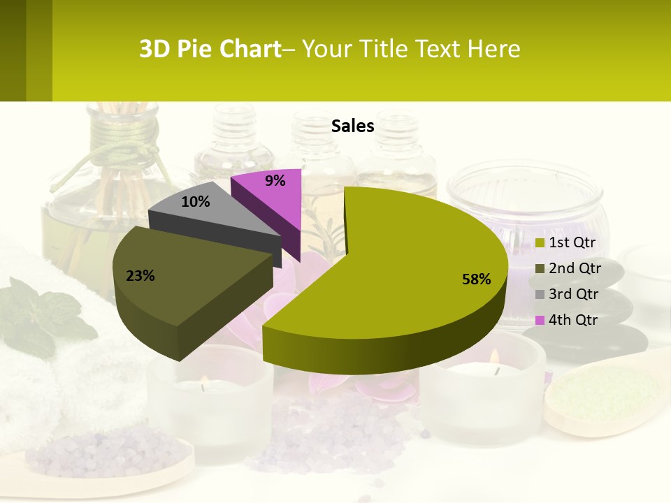 Bottle Spoon Herb PowerPoint Template