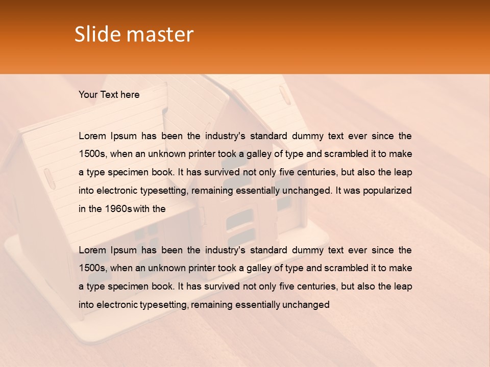 Boarding Roof Wooden PowerPoint Template