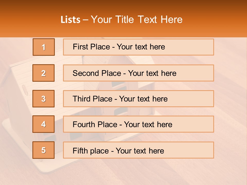 Boarding Roof Wooden PowerPoint Template