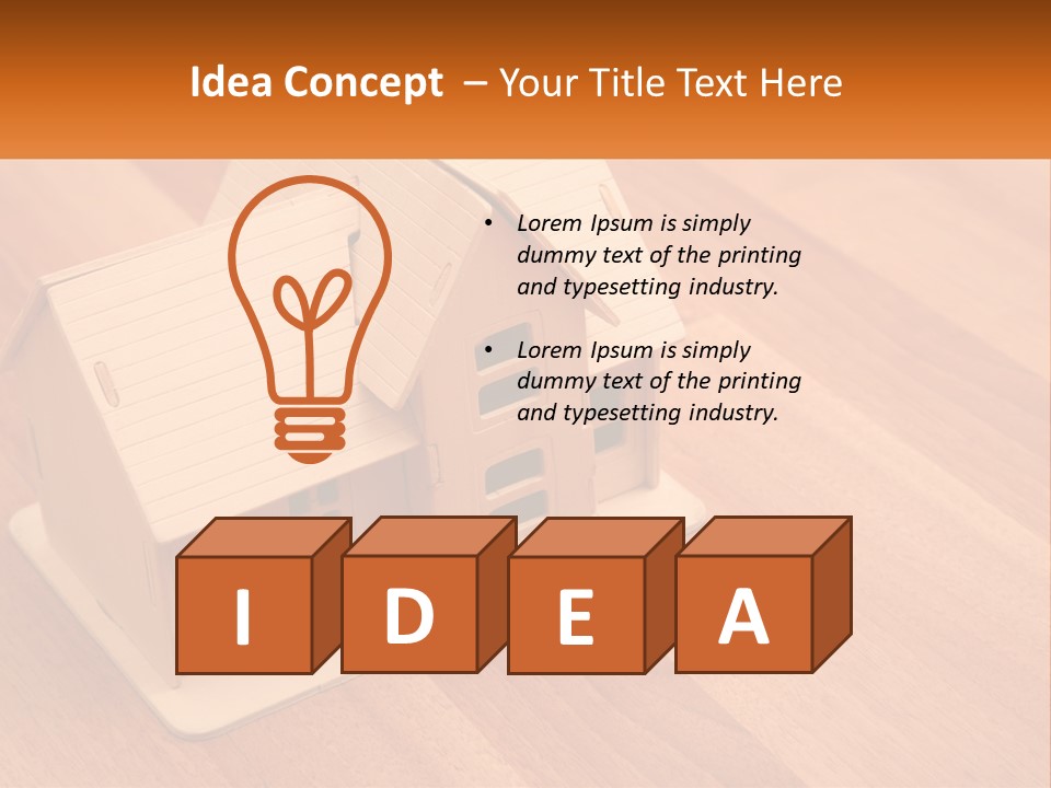 Boarding Roof Wooden PowerPoint Template