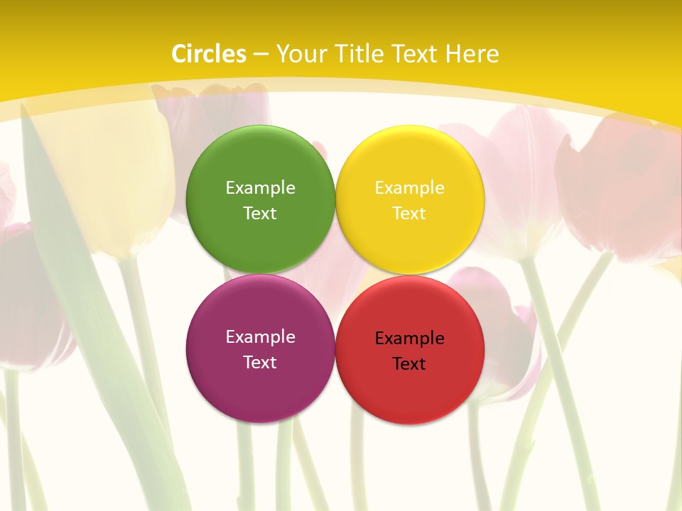 Pretty Green Decoration PowerPoint Template