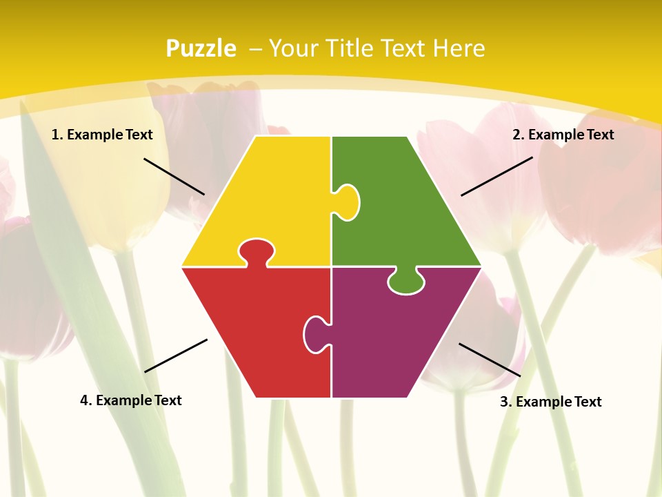 Pretty Green Decoration PowerPoint Template