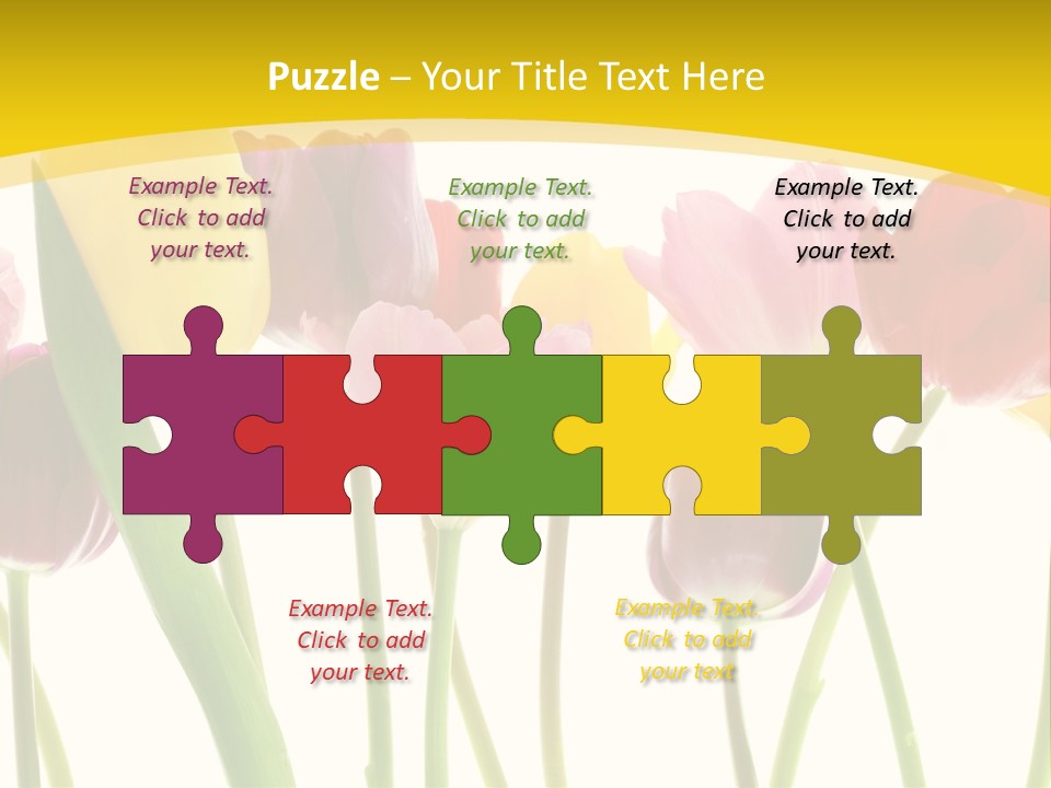 Pretty Green Decoration PowerPoint Template