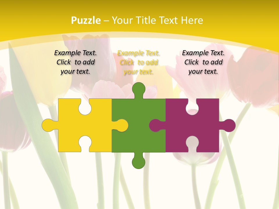 Pretty Green Decoration PowerPoint Template