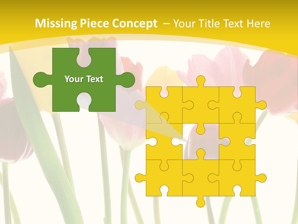 Pretty Green Decoration PowerPoint Template