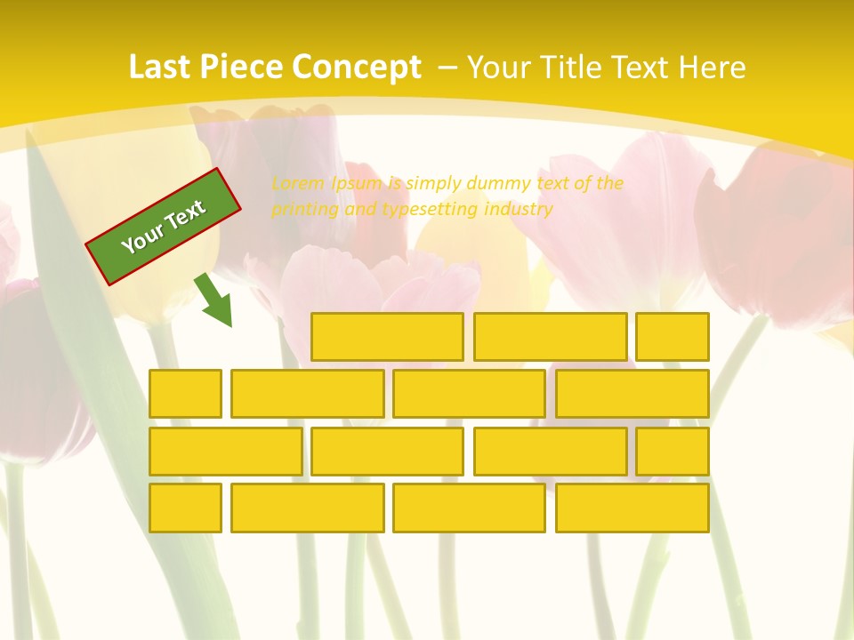 Pretty Green Decoration PowerPoint Template