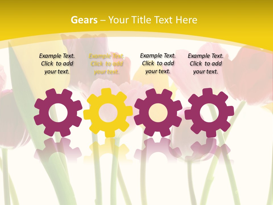 Pretty Green Decoration PowerPoint Template