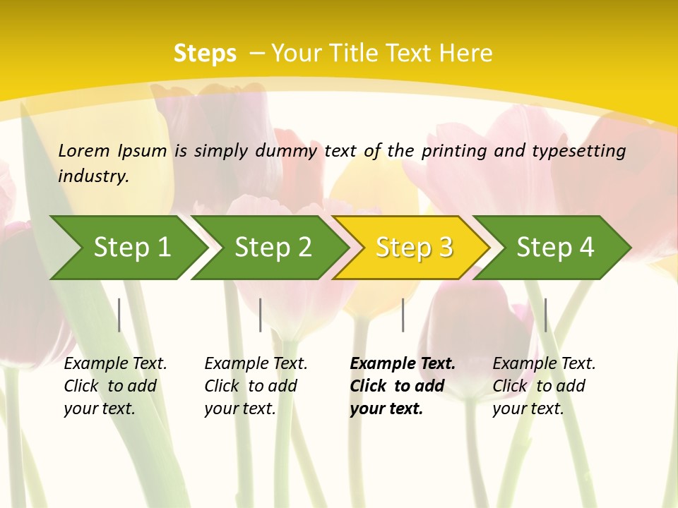 Pretty Green Decoration PowerPoint Template