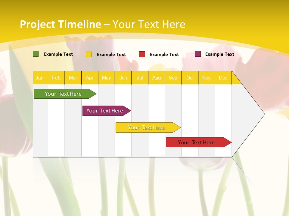 Pretty Green Decoration PowerPoint Template