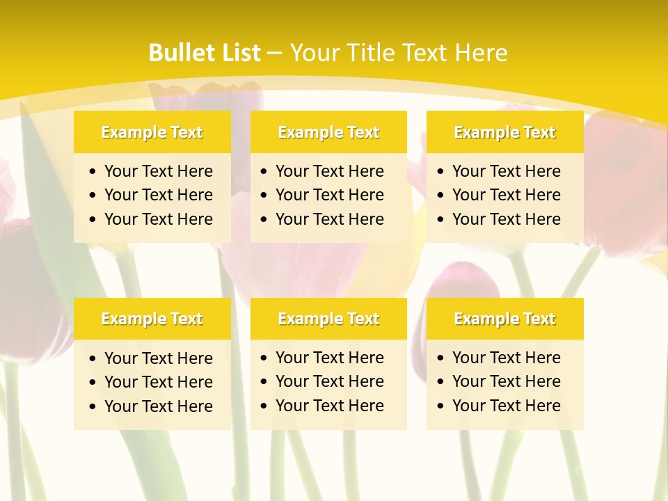 Pretty Green Decoration PowerPoint Template