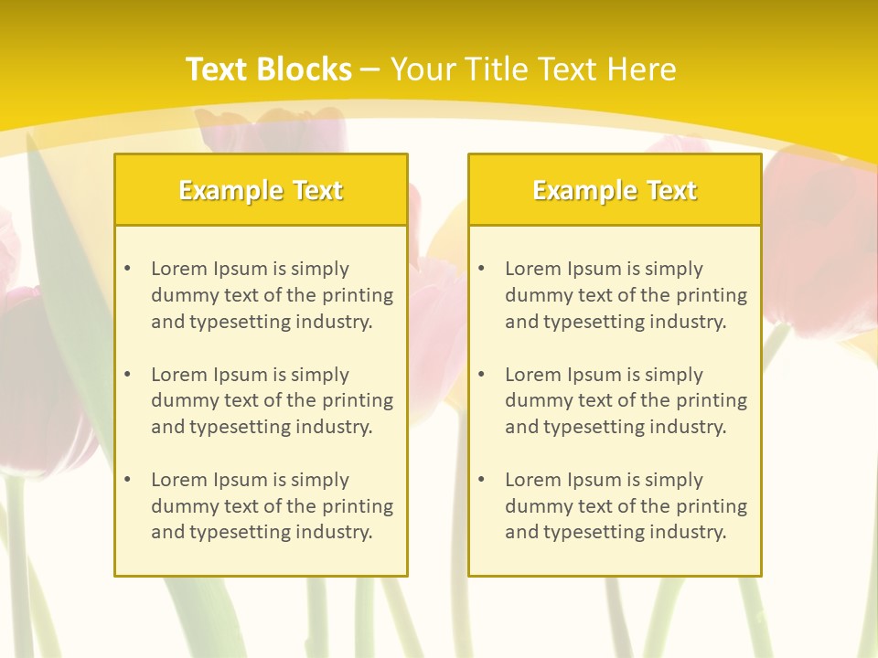 Pretty Green Decoration PowerPoint Template
