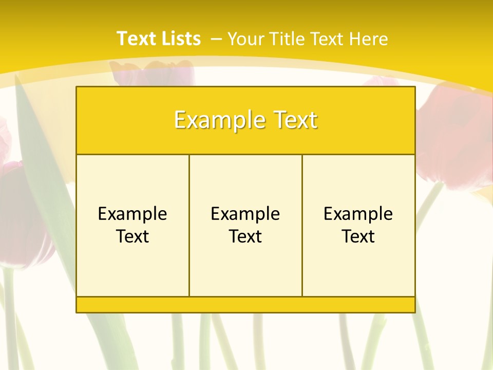 Pretty Green Decoration PowerPoint Template