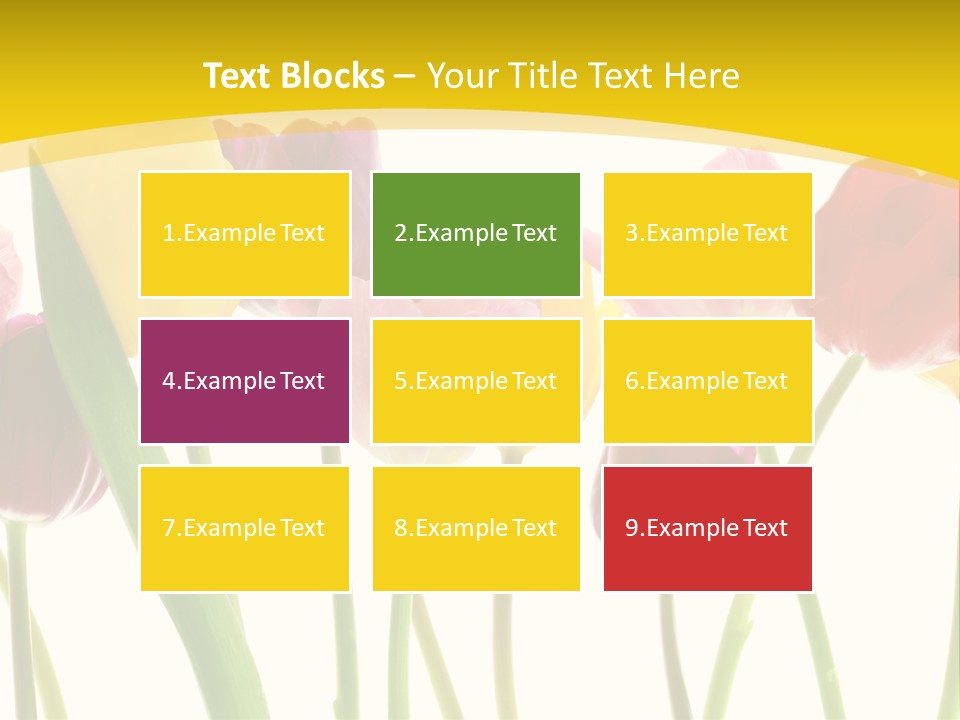 Pretty Green Decoration PowerPoint Template