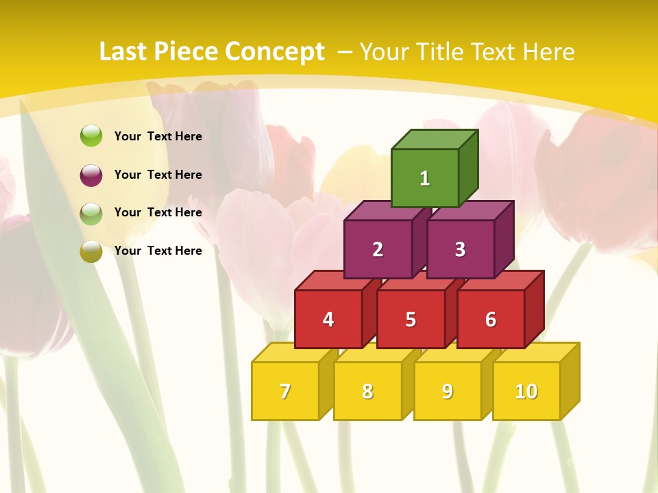 Pretty Green Decoration PowerPoint Template