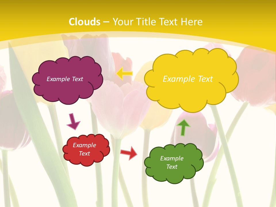 Pretty Green Decoration PowerPoint Template