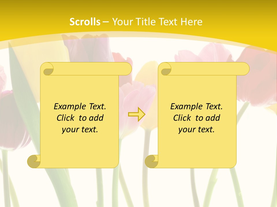 Pretty Green Decoration PowerPoint Template