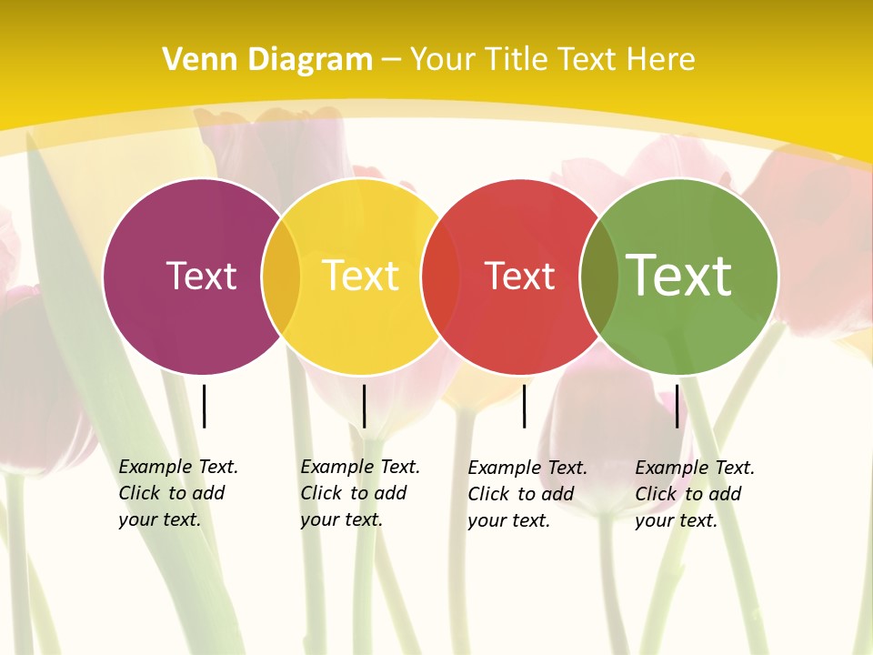 Pretty Green Decoration PowerPoint Template